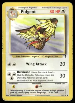 Pokemon Tcg Pidgeot #33 Pokemon Legendary Collection MP - Image 1