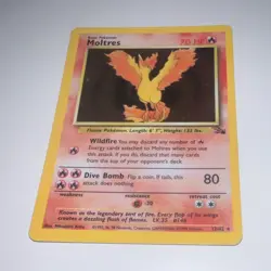 Pokemon Moltres 70 HP Holo Rare Fossil 12/62 Wizards of the Coast 1999 - Image 1