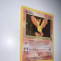 Pokemon Moltres 70 HP Holo Rare Fossil 12/62 Wizards of the Coast 1999 - Image 3