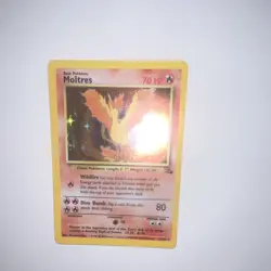 Pokemon Moltres 70 HP Holo Rare Fossil 12/62 Wizards of the Coast 1999 - Image 5