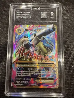 2016 Pokemon XY Evolutions M Blastoise EX (Full Art) 102/108 Holo - PSA 9! Mint! - Image 1