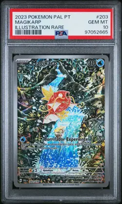 2023 POKEMON PORTUGUESE PAL PT-PALDEA EVOLVED ILLUSTRATION RARE MAGIKARP PSA 10 - Image 1
