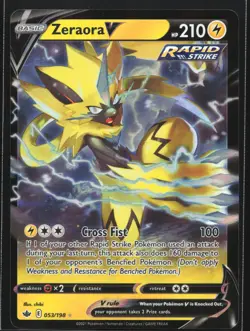 Pokemon Zeraora V 053/198 Chilling Reign Ultra Rare Holo NM - Image 1