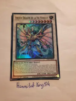 Carte Yu-Gi-Oh , Ancien Dragon De La Vie Feerique SR , ALIN-FR039 , Konami - Image 1