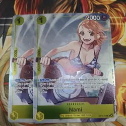 x2 One Piece TCG OP15-108 Nami Alt Full art Rare English Mint - Image 1