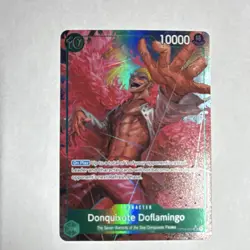 Bandai One Piece CCG Donquixote Doflamingo OP04-031 Holo Character 10000-alt - Image 1