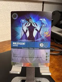 2022 Lorcana - Promos Foil Maleficent Uninvited (D100 Collector's Edition) - Image 1