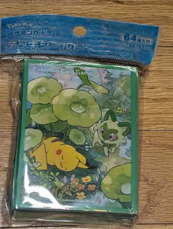 Pikachu & Sprigatito Card Sleeves 64ct Pokemon Center Japan US SELLER - Image 1