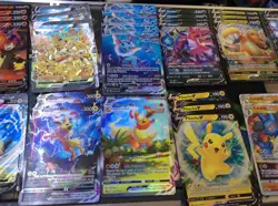 Lot of 63 Oversized Jumbo Pokemon Cards Vaporeon VMAX Jolteon VMAX Flareon VMAX - Image 3
