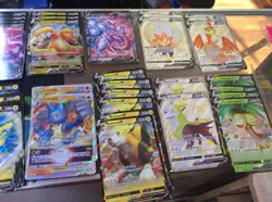 Lot of 63 Oversized Jumbo Pokemon Cards Vaporeon VMAX Jolteon VMAX Flareon VMAX - Image 4