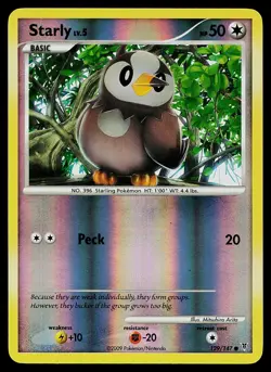 Pokemon Card - Starly Supreme Victors 129/147 Common Reverse Holo - Image 1