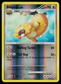 Pokemon Card - Bibarel Supreme Victors 51/147 Uncommon Reverse Holo - Image 1