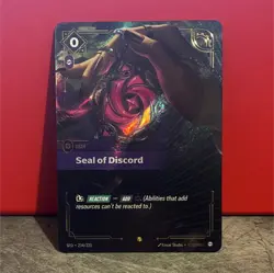 League of Legends Seal of Discord 234/221 Gear Foil Card Envar Studio 2025 - Image 1