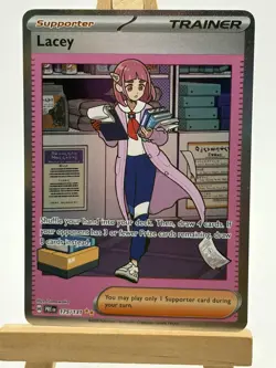 Pokemon TCG Trainer Lacey Prismatic Evolutions SIR Card 175/131 - Image 2