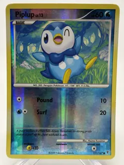 Piplup 121/147 Reverse Holo Platinum Supreme Victors Pokemon Card 2009 - Image 1