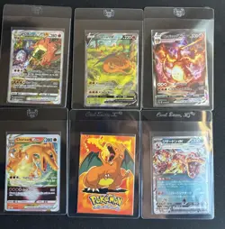 6 Charizard Pokemon Card Lot V Star V Max Topps #6 EX Holos Mixed - Image 1