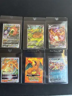 6 Charizard Pokemon Card Lot V Star V Max Topps #6 EX Holos Mixed - Image 2