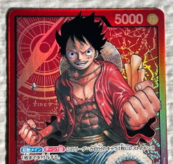 One Piece Card Game Monkey D.Luffy SR Super Rare ST01-001 L Bandai Japan Anime - Image 3