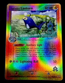 Team Aqua's Lanturn 28/95 MP/LP Magma vs Aqua Pokemon Card Reverse Holo Rare - Image 1