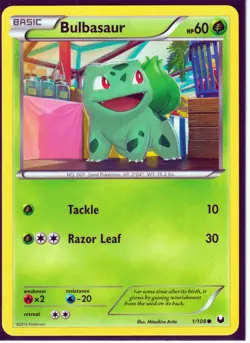 BULBASAUR 1/108 & IVYSAUR 2/108 - 2 DARK EXPLORERS Pokemon Cards-Nonholo NM/M - Image 2