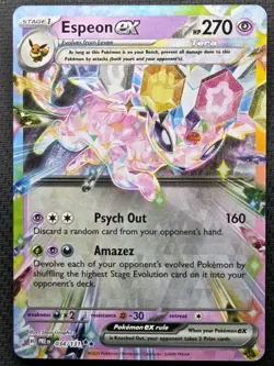 Pokemon TCG Espeon EX Double Rare Prismatic Card 034/131 NM Pack Fresh! - Image 1