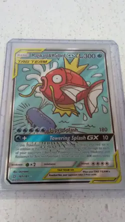 Magikarp & Wailord GX 161/181 Tag Team Pokemon Card Holo - Image 2