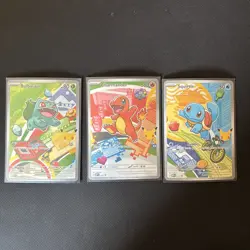 Pokemon First Partner 30th Bulbasaur Charmander Squirtle Promo Set 3 Cards Kanto - Image 1