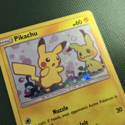 MP Pikachu SM162 2019 Sun and Moon Black Star Cosmos Holo Promo Pokemon Card - Image 3