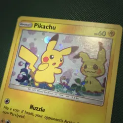 MP Pikachu SM162 2019 Sun and Moon Black Star Cosmos Holo Promo Pokemon Card - Image 4