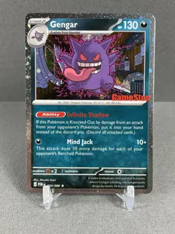 Pokemon Gengar GameStop Promo Card 130 HP English - Swirl - Image 1
