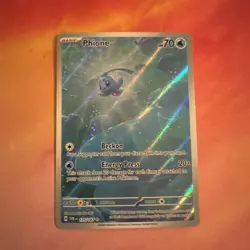 Pokemon Card Phione 175/167 Sv06: Twilight Masquerade Holo Full Art Gold Star - Image 1