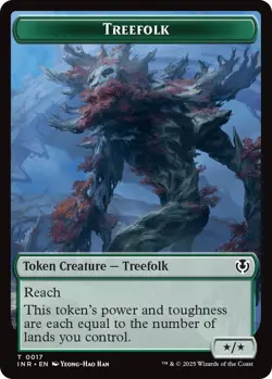 Treefolk / Emblem - Wrenn and Seven Double-Sided Token 17 / 27 MTG INR NP - Image 1