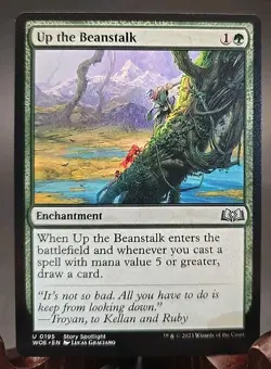 Up the Beanstalk Wilds of Eldraine MTG Regular Near Mint - Image 1