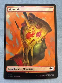 Mountain (Surge Foil) Land - NM - Teenage Mutant Ninja Turtles MTG TMNT TMT #313 - Image 1