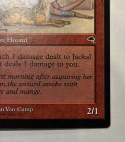 Jackal Pup - LP - Tempest Magic the Gathering TMP #183 - 1997 - Image 3