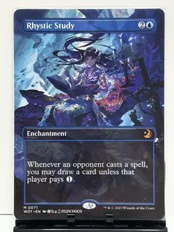 Rhystic Study (Anime Borderless) Wilds of Eldraine: Enchanting Tales Regular - Image 1