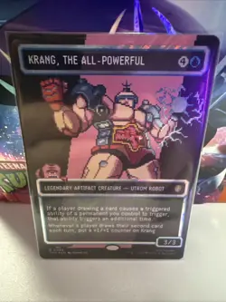 Krang, the All-Powerful (Pixel Surge Foil) MTG TMNT (NM) 086 - Image 1