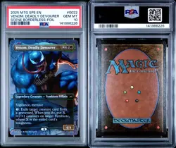 2025 MTG MARVEL'S SPIDER-MAN ETERNAL #0022 VENOM, DEADLY DEVOURER PSA 10 - Image 3