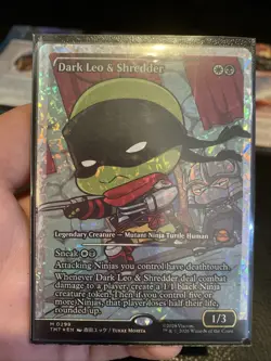 Dark Leo & Shredder (Showcase) (Fracture Foil) Teenage Mutant Ninja Turtles Foil - Image 2