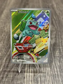 Pokemon TCG Bulbasaur 037 First Partner Illustration Black Star Promo NM - Image 1