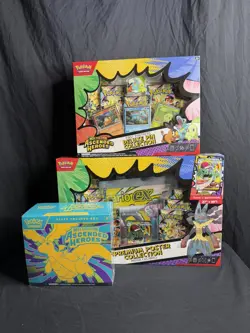 INSANE Pokemon Ascended Heroes Bundle ETB + Mega Lucario Poster + Deluxe Pins - Image 2