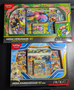 Lot of 2 Pokemon TCG Mega Venusaur ex Premium Collection + Mega Kangaskhan Boxes - Image 1