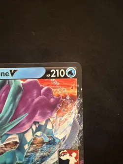 Pokemon TCG: Suicune V 031/203 Prize Pack Stamp Evolving Skies - Near Mint - Image 2