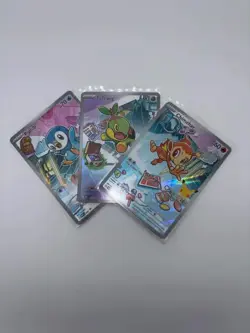 Pokemon First Partner Illustration Collection Gen 4 Starters Promo Card Set Of 3 - Image 1