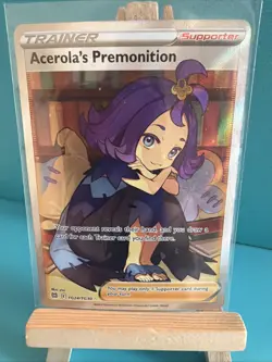 Pokemon Acerola's Premonition TG24/TG30 Ultra Rare Full Art Holo Supporter - Image 1