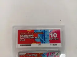 Pokemon Deerling ACE 10 Graded Trading Card Temporal Forces 165/162 TCG - Image 2