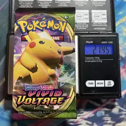 Heavy 21.45g Pokemon Sealed Vivid Voltage Booster Pack - Image 1