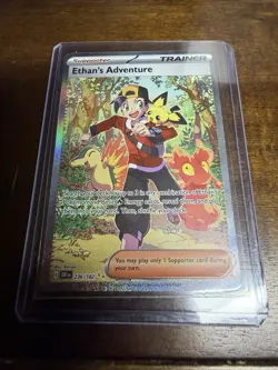 Pokemon TCG Ethan's Adventure #236 Destined Rivals Special Illustration Rare NM - Image 1