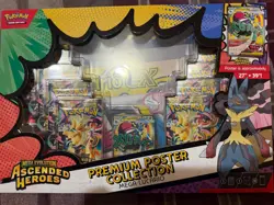 Pokemon TCG: Ascended Heroes Premium Poster Collection Mega Lucario Sealed Box - Image 1