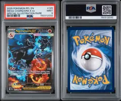 Mega Charizard X Ex #125 English Phantasmal Flames SIR PSA 9 - Image 3
